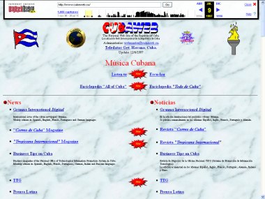 Cubaweb, “The Nacional Web Site of the Republic of Cuba”.